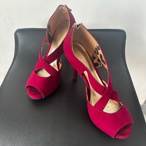 Fuchsia Christian Siriano high heels